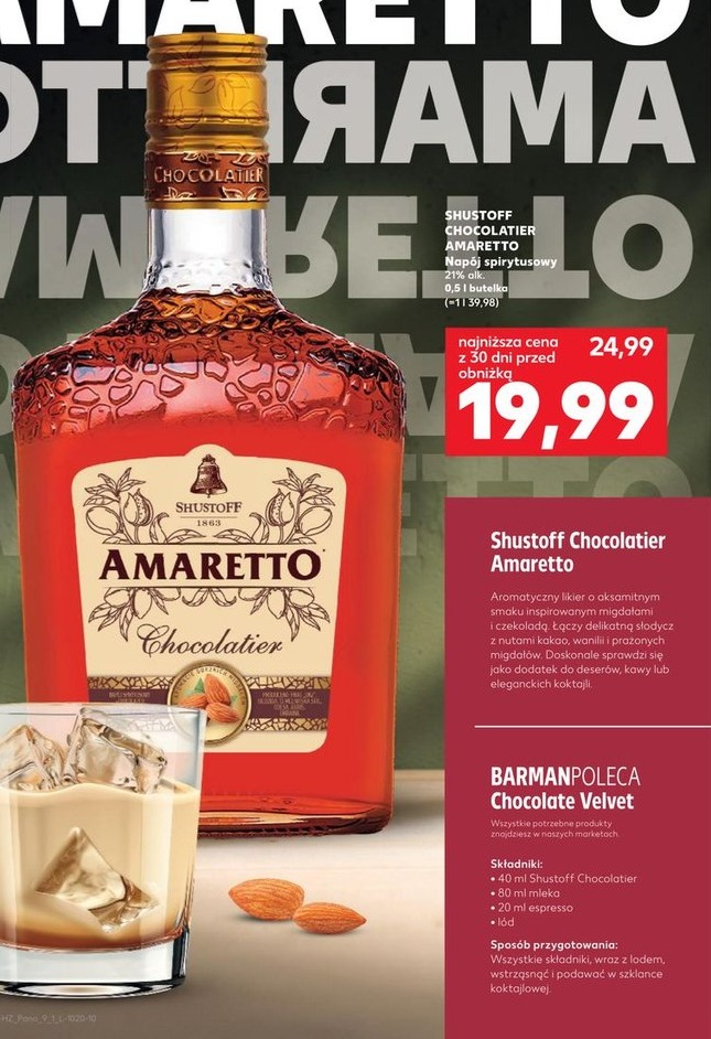 napój spirytusowy amaretto chocolatier