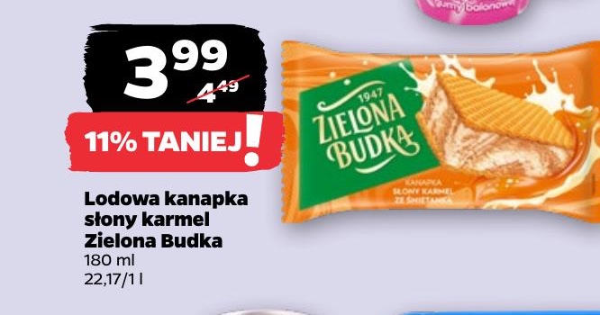 lody kanapka słony karmel