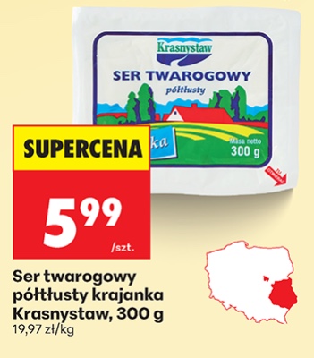 ser twarogowy półtłusty krajanka