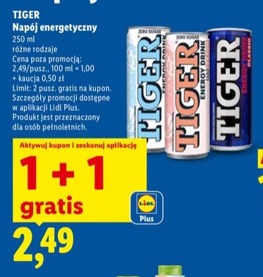 napój energetyczny różne rodzaje