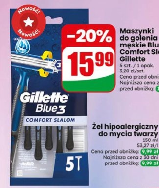 maszynki do golenia męskie Blue3 Comfort Slalom