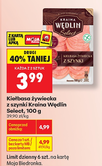 kiełbasa żywiecka z szynki