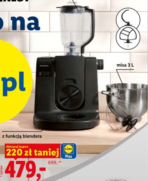 robot planetarny z blenderem
