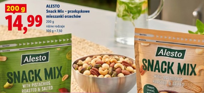 przekąskowe mieszanki orzechów