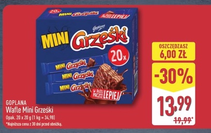 wafelki mini grześki