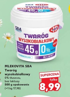twaróg wysokobiałkowy 0% tłuszczu bez laktozy