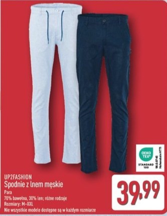 spodnie męskie z lnem