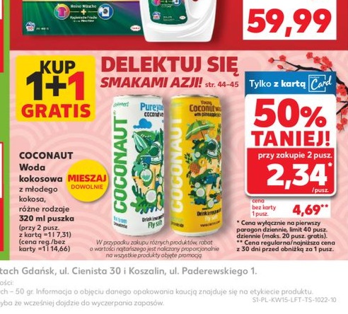 woda kokosowa z młodego kokosa różne rodzaje