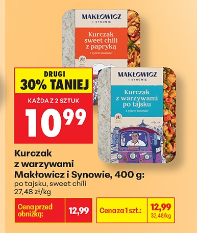 kurczak z warzywami sweet chili z papryką