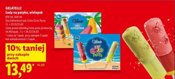 lody na patyku, wielopak