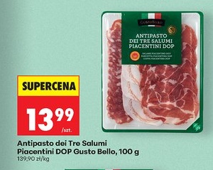 antipasto dei tre salumi