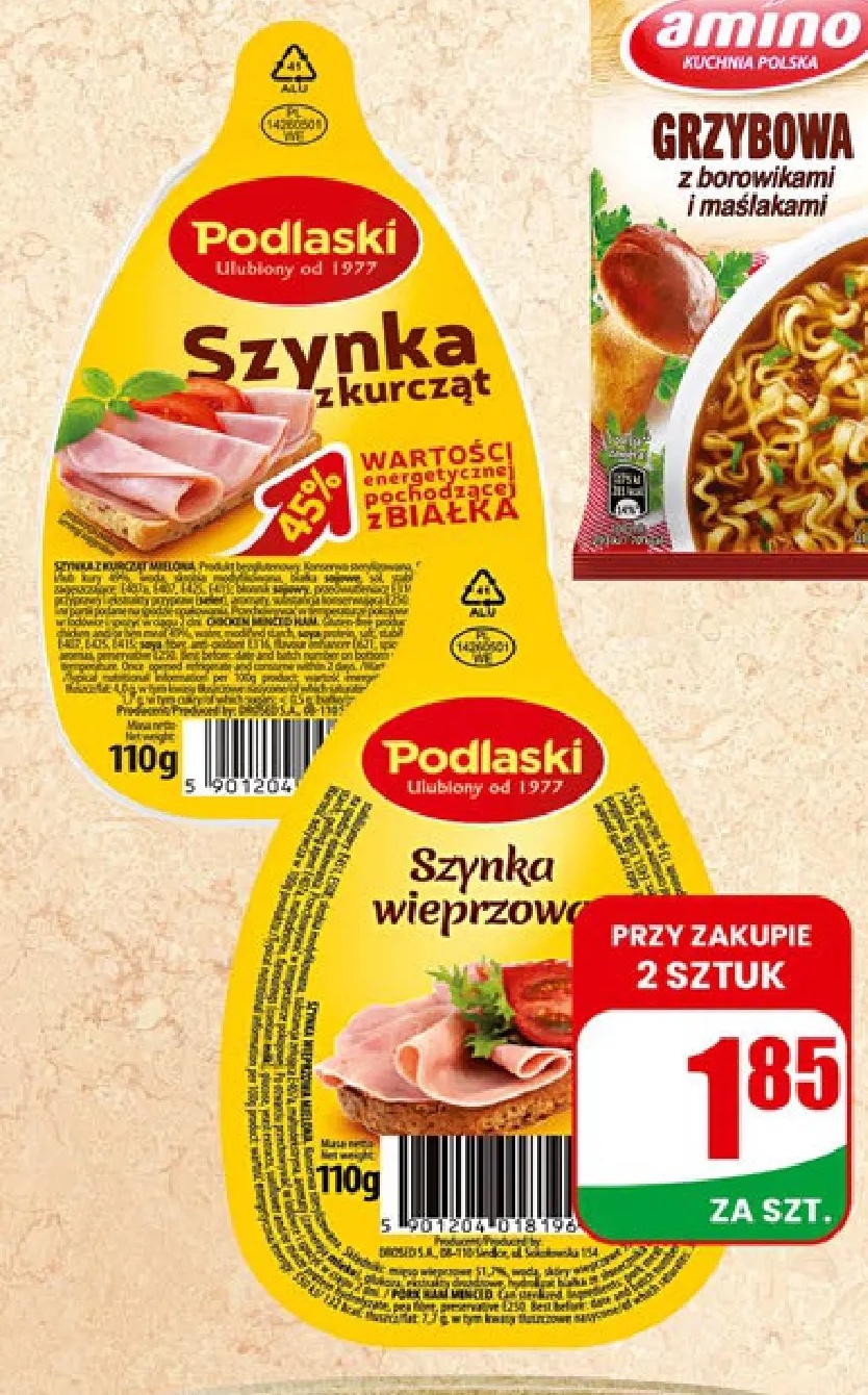 szynka różne rodzaje