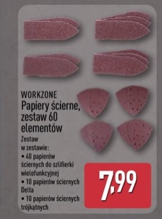 papiery ścierne, zestaw 60 elementów