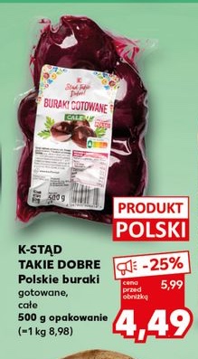 polskie buraki gotowane całe