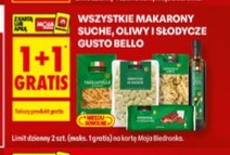 wszystkie makarony suche, oliwy i słodycze