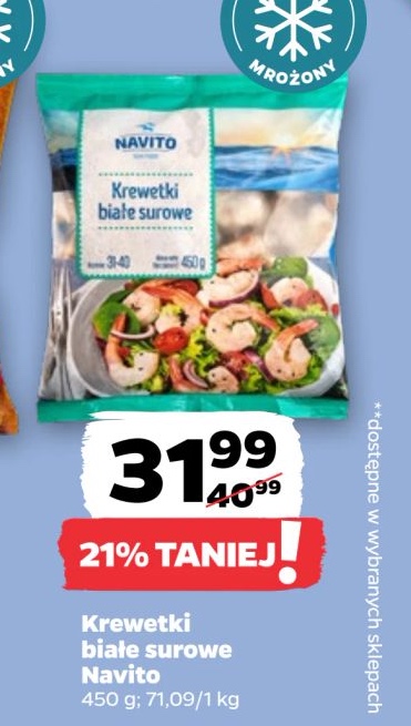 krewetki białe surowe