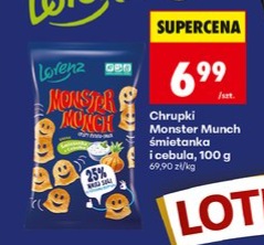 chrupki Monster Munch śmietanka i cebula