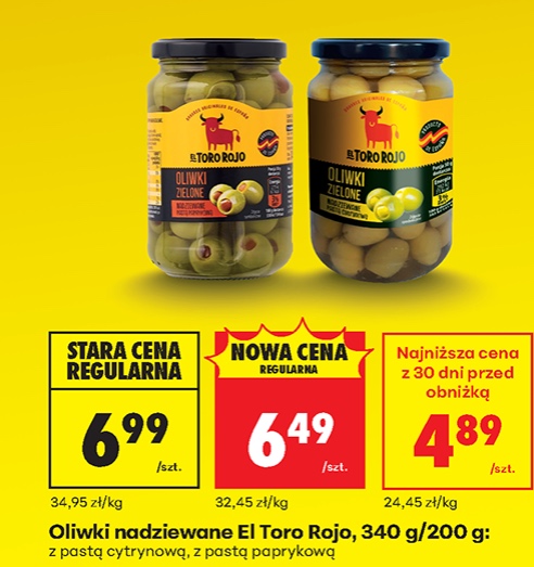 oliwki nadziewane z pastą cytrynową