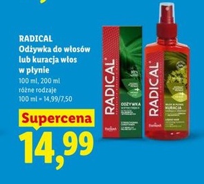 odżywka do włosów lub kuracja włosów w płynie