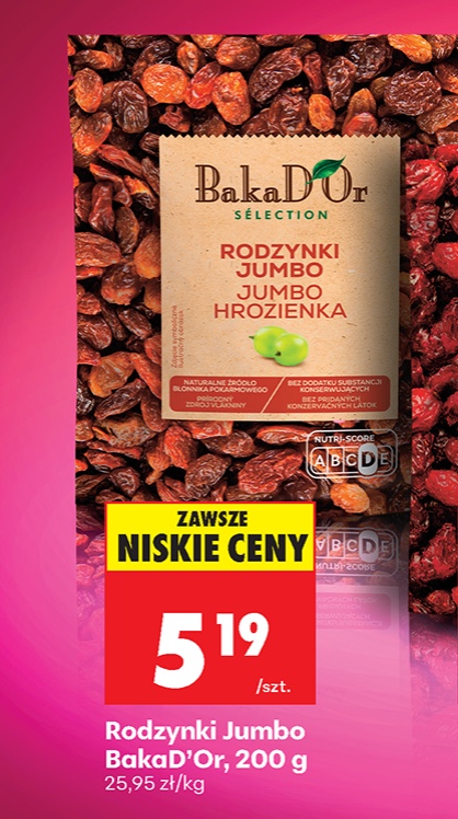 rodzynki jumbo