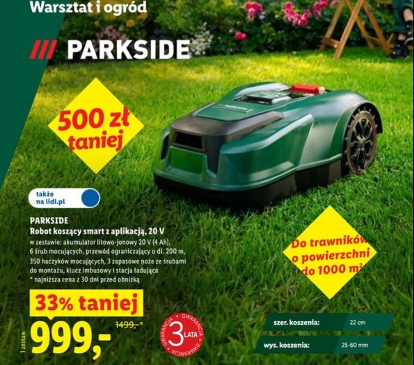 robot koszący smart z aplikacją