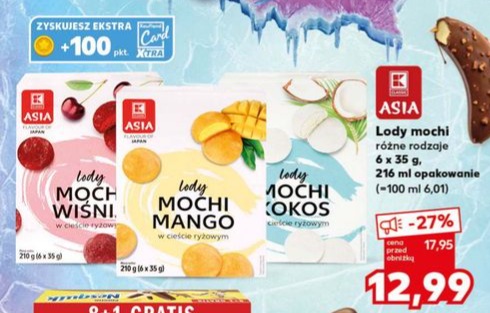 lody mochi różne rodzaje