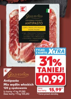 antipasto mix wędlin włoskich