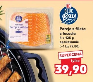 porcje z fileta z łososia