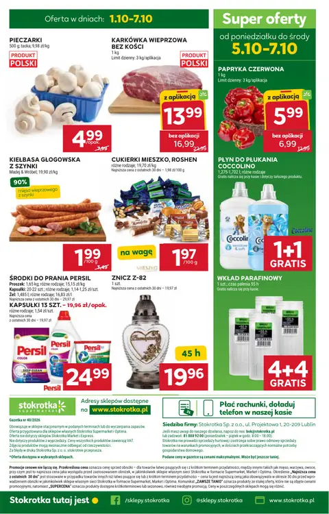 Stokrotka gazetka promocyjna 01.10-07.10.2026 — strona 51 z 51